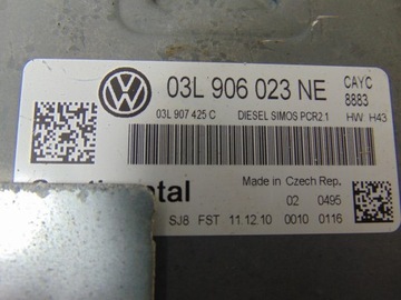 фото thumb №6, Комп'ютер блок керування двигуна vw touran 2010- 1.6 tdi