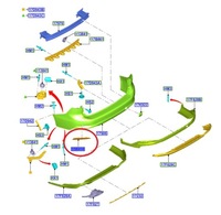 фото thumb №14, Відбивач лівий бампера зад ford focus 2018- універсал _ 2195832 _ jx7b-13b415-ba