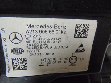 фото thumb №16, Лампа правая перед mercedes w213 рестайлинг европа a2139066601kz