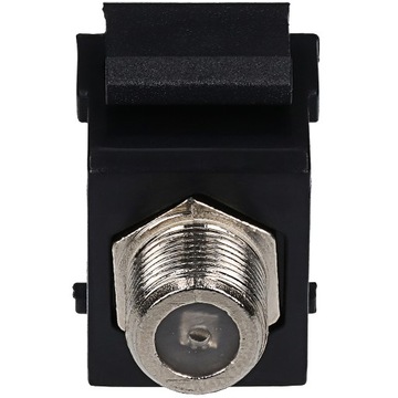 Модуль Keystone F розетка (цилиндр) черный