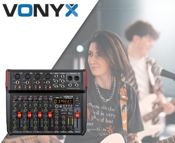 Mikser audio 8-kanałów REC BT/DSP/USB Vonyx
