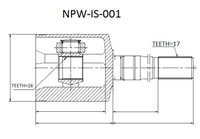 фото thumb №2, Шарнир внутренний trooper monterey -97 правый