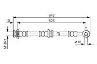 фото thumb №2, Шланг тормозной правый перед do nissan rogue 2.5