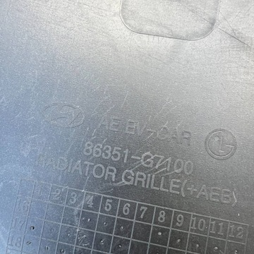 фото thumb №8, Hyundai ioniq маскировочная накладка / решётка радиатора / решётка верхняя радиатор 86351g7100