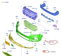 фото thumb №9, Направляющая бампера правый перед kuga mk2 escape 16_ 2055036 _ gv44-17d958-ab5yz9