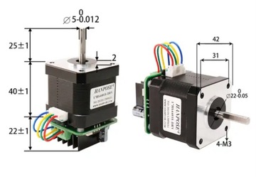 Шаговый двигатель Nema17 17HS4401S-DRV