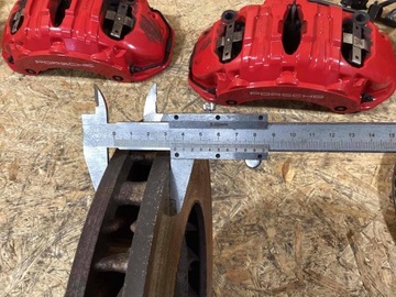 фото thumb №10, Porsche macan затискачі перед задні комплект диски набір 95b615123b