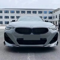 фото thumb №10, Накладка спліттер перед bmw g42 seria 2 2021+ спойлер передня чорний