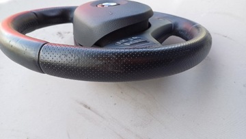 фото thumb №11, Bmw e90 e91 e92 кермо м-пакет з подушка чорна шкіра sport оригінал