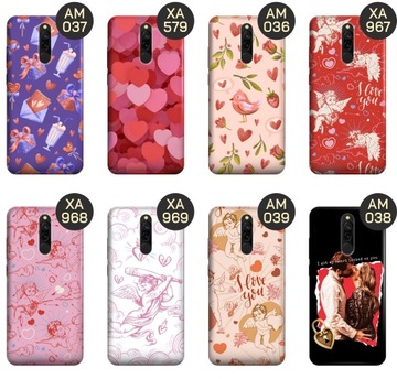 ETUI DO XIAOMI REDMI 8 WZORY WALENTYNKI MIŁOŚĆ SERCE OBUDOWA POKROWIEC CASE