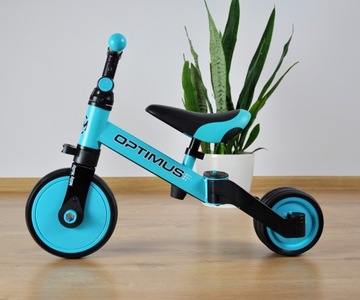 BALANCE BIKE Велосипед трехколесный 3в1 для детей 1, 2, 3 лет Синий детский