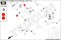 фото thumb №15, Tedgum 00210554 втулка важеля задня alfa fiat lanci