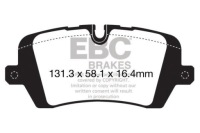 фото thumb №2, Dp62161 тормозные колодки тормозные greenstuff ebc brakes land rover defender 90 l663