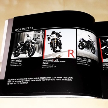 Родстеры Triumph, суперспорт и аксессуары 2011 г.