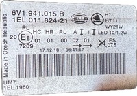 фото thumb №14, Лампа левая skoda fabia iii 3 линза + led 6v1941015b