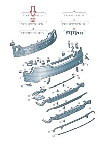 фото thumb №1, Новый бампер задняя pdc audi a7 c7 4g s-line lift оригинальный номер aso rzeszów