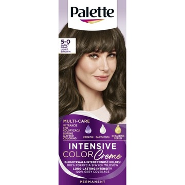PALETTE FARBA DO WŁOSÓW INTENSIVE COLOR CREME 5-0 jasny brąz N4