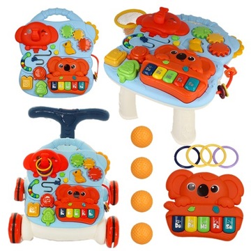 INTERACTIVE PUSH Walker, обучающий стол, музыкальная игровая панель, 3 в 1