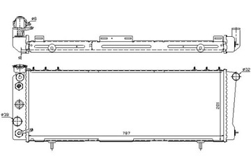фото thumb №12, Радіаторів двигуна jeep cherokee 84- 2.5 i cher