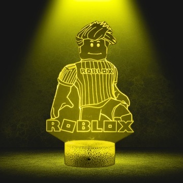 Lampka Nocna Biurkowa dla Dzieci Gra Roblox Podświetlana 16 LED + Pilot