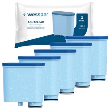 5x filtr wody Wessper do ekspresu Saeco Philips LatteGo 5400 3200 2200