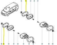 фото thumb №11, Защита ручка внутренней renault espace iv оригинальный номер 7701054965