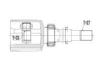 фото thumb №2, Шарнір wew. nissan xtrail 2.5 4wd 07- renault koleos 08- правий atm
