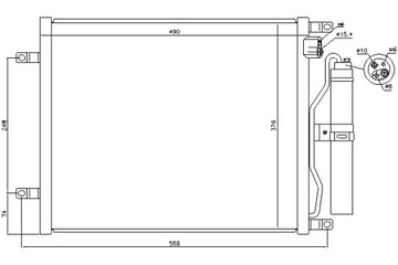 фото thumb №9, Конденсатор радиаторов кондиционера [nissens]