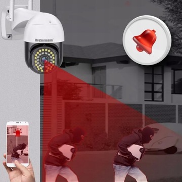 НАРУЖНАЯ WIFI IP-КАМЕРА ВРАЩАЮЩАЯСЯ 3MPX ЗУМ FULL HD МОНИТОРИНГ ЗАПИСЬ
