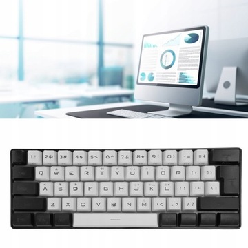 KLAWIATURA GAMINGOWA PODŚWIETLANA MAŁA RGB LED DLA GRACZY