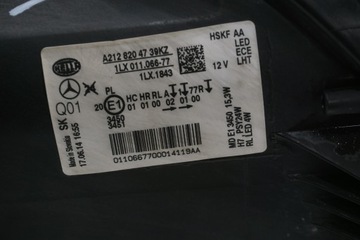 фото thumb №9, Mercedes w212 рестайлинг лампа левый перед англичанин uk a2128204739