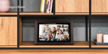 ЦИФРОВАЯ ФОТОРАМКА KRUGER&MATZ РАМКА WI-FI ДЕРЕВЯННАЯ РАМА 15 ДЮЙМОВ