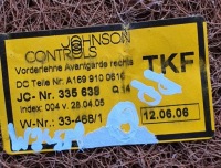 Спинка сидіння правий перед mercedes w245 a1699100616 Зі Шроту, фото thumb