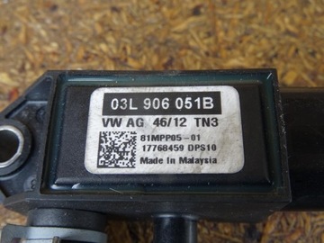 фото thumb №11, Golf vi vii q3 8u a3 8v 2.0 tdi датчик давления выхлопных газов 03l906051b