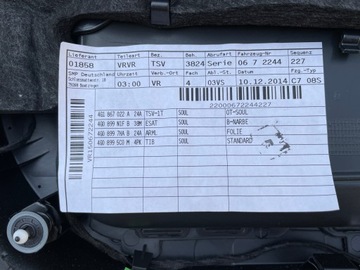 фото thumb №8, Боковина двері передніх оббивка pp audi a6 c7 4g usa шкіра