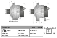 Генератор 100a dan1052 denso Цена, фото thumb