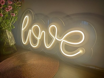 DUŻY podświetlany napis Neonowy Neon LOVE 95 cm
