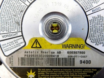 фото thumb №8, R/20 saab 9-5 95 подушка air bag водителя 9400 /2