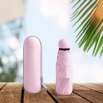 Sun Rain Umbrellas Mini parasolka w kolorze różowym z etui