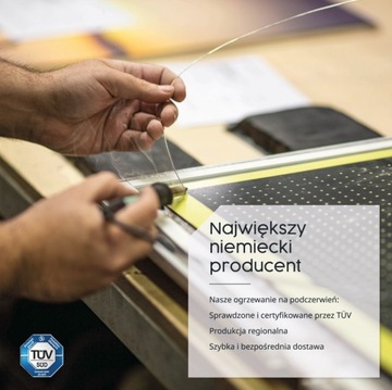 Grzejnik na podczerwień 800W z nóżkami książki