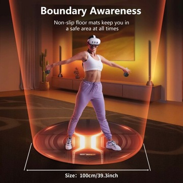FOLDABLE VR MAT FOR META QUEST 3/PS VR2 ANTI FATIGUE ANTI-SLIP LARGE MAT
