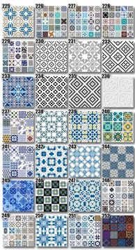Наклейки на стену, плитка, 10 см, 250 рисунков