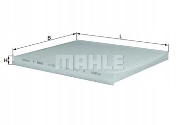 фото thumb №1, Mahle la 199 фільтр, вентиляція простір pasażerskiej
