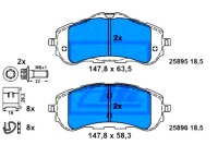 фото thumb №1, Ate 13.0460-3870.2 набір гальмівних колодок гальмівних, гальма дискові
