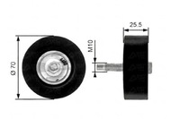 фото thumb №1, Gates ролик направляющая ремень ford focus maverick t