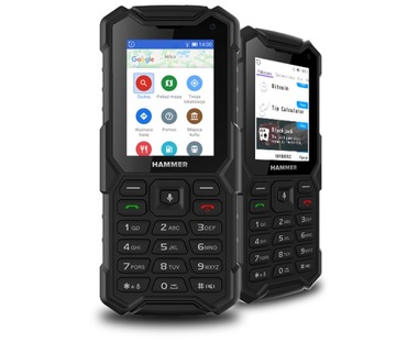 Telefon HAMMER 5 Smart Czarny Mocny Odporny na Wodę Pył Kurz IP68 MOCNY