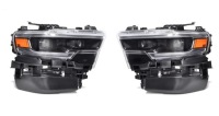 Купить Dodge ram trx 2021-2024 фара фонари full led комплект левая + правый  чёрные, фото thumb