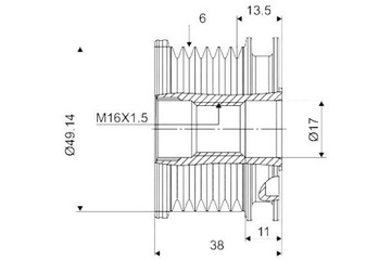 фото thumb №2, Сцепление jednokierunkowe генератора [valeo]