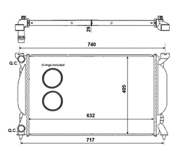 фото thumb №14, Nrf 50539 радіаторів, система охолодження двигуна