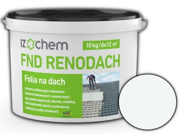 FND Renodach защитно-декоративная полимерная масса для кровли 10 кг - белый 9016